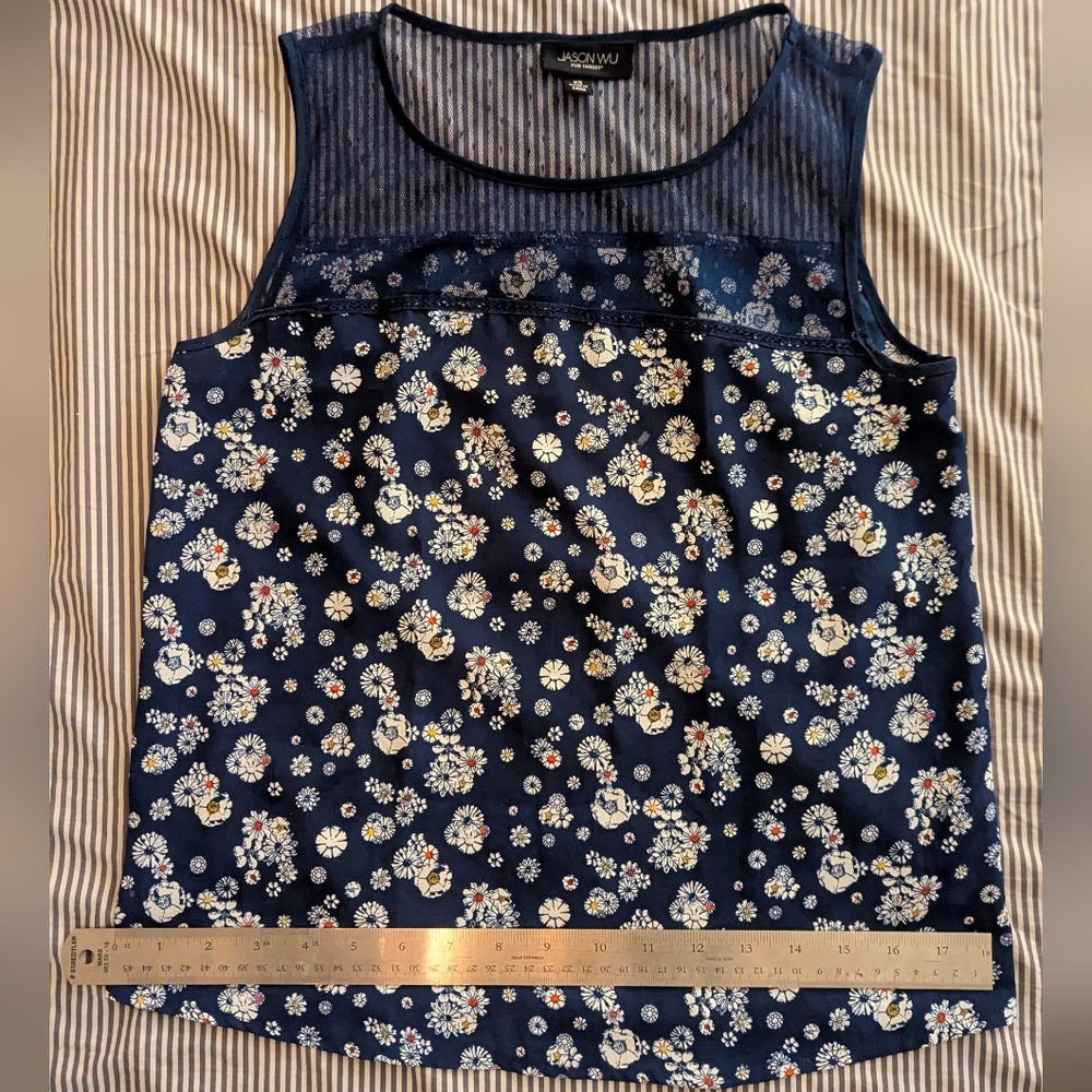 Jason Wu for Target Women's Navy Floral Top size XS